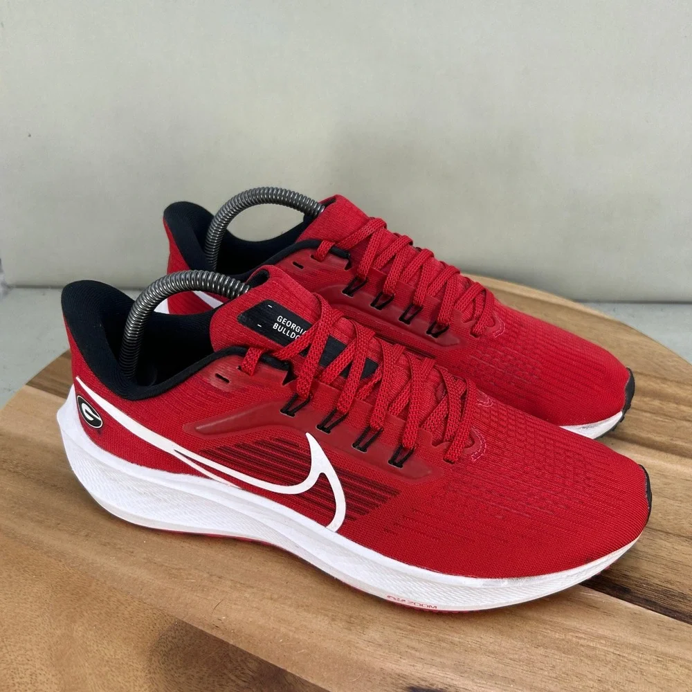 Nike Zoom Pegasus 39 Georgia Bulldogs Mens Running Shoes Red DR1990-600 Size 8